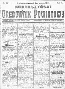 Krotoszyński Orędownik Powiatowy 1920.04.03 R.72 Nr33