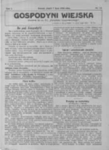 Gospodyni Wiejska. 1916.07.07 R.1 nr15