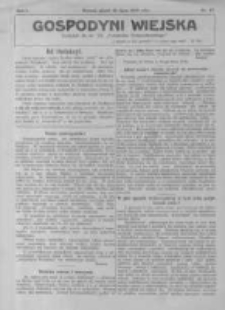 Gospodyni Wiejska. 1916.07.21 R.1 nr17