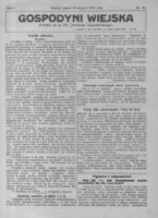 Gospodyni Wiejska. 1916.08.18 R.1 nr21
