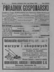 Poradnik Gospodarski. Pismo Tygodniowe. 1925.02.01 R.36 nr5
