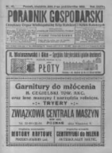 Poradnik Gospodarski. Pismo Tygodniowe. 1925.10.04 R.36 nr40