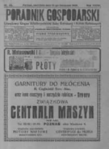 Poradnik Gospodarski. Pismo Tygodniowe. 1925.11.15 R.36 nr46