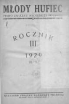Młody Hufiec: okólnik Związku Młodzieży Polskiej 1929 styczeń R.3 Nr1