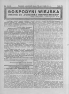 Gospodyni Wiejska. 1925.05.10 R.10 nr18-19