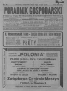 Poradnik Gospodarski. Pismo Tygodniowe. 1926.05.02 R.37 nr18