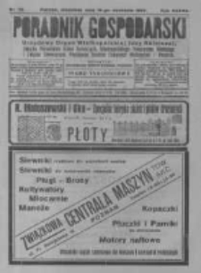 Poradnik Gospodarski. Pismo Tygodniowe. 1926.09.19 R.37 nr38