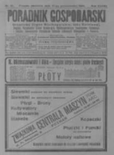 Poradnik Gospodarski. Pismo Tygodniowe. 1926.10.10 R.37 nr41