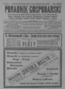Poradnik Gospodarski. Pismo Tygodniowe. 1926.10.17 R.37 nr42