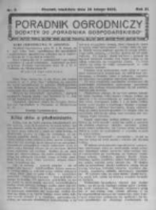 Poradnik Ogrodniczy. 1922.02.26 R.3 nr9
