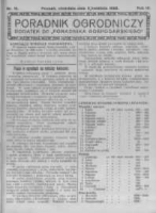 Poradnik Ogrodniczy. 1922.04.09 R.3 nr15