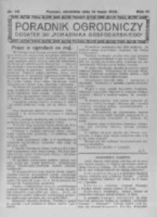 Poradnik Ogrodniczy. 1922.05.14 R.3 nr20