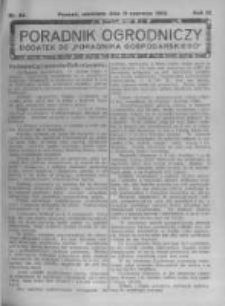 Poradnik Ogrodniczy. 1922.06.11 R.3 nr24