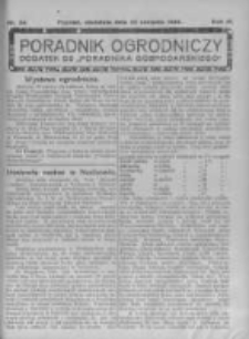 Poradnik Ogrodniczy. 1922.08.20 R.3 nr34
