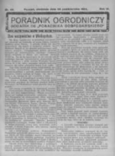 Poradnik Ogrodniczy. 1922.10.29 R.3 nr44