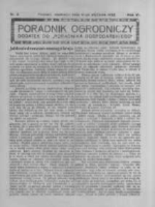 Poradnik Ogrodniczy. 1925.01.11 R.6 nr2