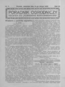 Poradnik Ogrodniczy. 1925.02.15 R.6 nr7