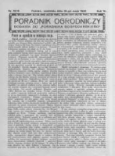 Poradnik Ogrodniczy. 1925.05.10 R.6 nr18-19