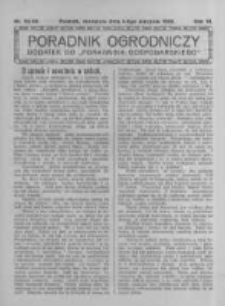 Poradnik Ogrodniczy. 1925.08.16 R.6 nr32-33