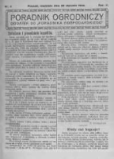 Poradnik Ogrodniczy. 1923.01.28 R.4 nr4