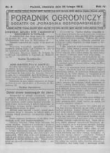 Poradnik Ogrodniczy. 1923.02.25 R.4 nr8