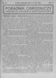 Poradnik Ogrodniczy. 1923.05.13 R.4 nr19