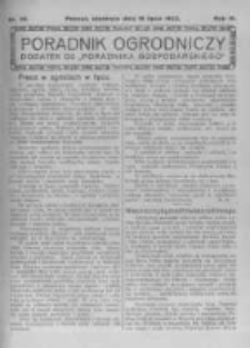 Poradnik Ogrodniczy. 1923.07.15 R.4 nr28