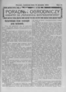 Poradnik Ogrodniczy. 1923.08.12 R.4 nr32