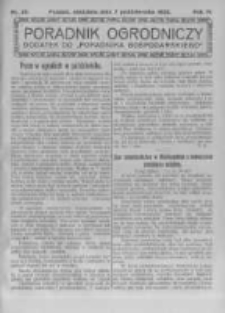 Poradnik Ogrodniczy. 1923.10.07 R.4 nr40