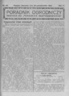 Poradnik Ogrodniczy. 1923.10.28 R.4 nr43