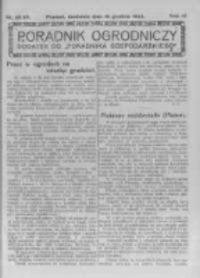Poradnik Ogrodniczy. 1923.12.16 R.4 nr49-50