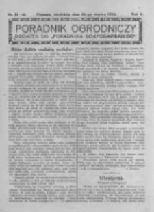 Poradnik Ogrodniczy. 1924.03.30 R.5 nr12-13