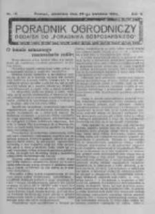 Poradnik Ogrodniczy. 1924.04.27 R.5 nr17