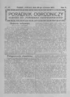 Poradnik Ogrodniczy. 1924.06.22 R.5 nr25