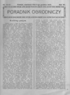 Poradnik Ogrodniczy. 1926.12.05 R.7 nr48-49