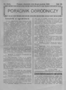 Poradnik Ogrodniczy. 1926.12.19 R.7 nr50-51