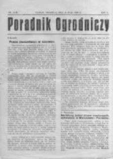 Poradnik Ogrodniczy. 1929.05.26 R.10 nr19-20