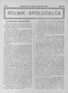 Rolnik Spółdzielca. 1926.01.10 R.3 nr1