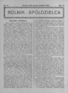Rolnik Spółdzielca. 1926.08.22 R.3 nr17
