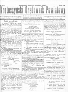Krotoszyński Orędownik Powiatowy 1920.12.31 R.72 Nr94