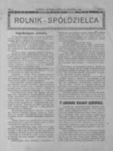 Rolnik Spółdzielca. 1928.01.22 R.5 nr2