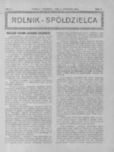 Rolnik Spółdzielca. 1928.04.01 R.5 nr7