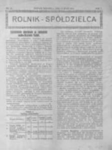 Rolnik Spółdzielca. 1928.05.13 R.5 nr10