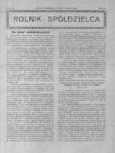 Rolnik Spółdzielca. 1928.05.27 R.5 nr11