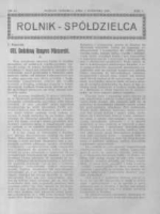 Rolnik Spółdzielca. 1928.09.02 R.5 nr18