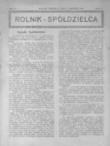 Rolnik Spółdzielca. 1928.12.09 R.5 nr25
