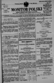 Monitor Polski. Dziennik Urzędowy Rzeczypospolitej Polskiej. 1930.05.22 R.13 nr118