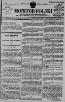 Monitor Polski. Dziennik Urzędowy Rzeczypospolitej Polskiej. 1930.06.11 R.13 nr133