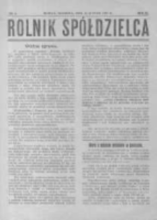 Rolnik Spółdzielca. 1929.02.24 R.6 nr4