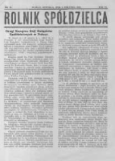 Rolnik Spółdzielca. 1929.09.08 R.6 nr18